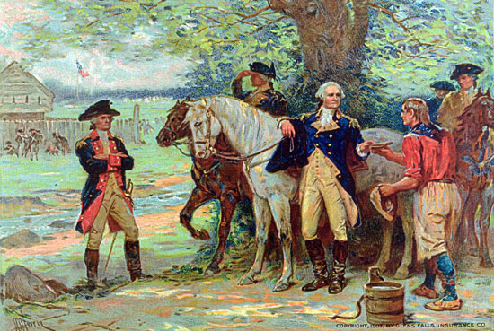 General Washington at Half-Way Brook, Glens Falls, NY, August, 1783